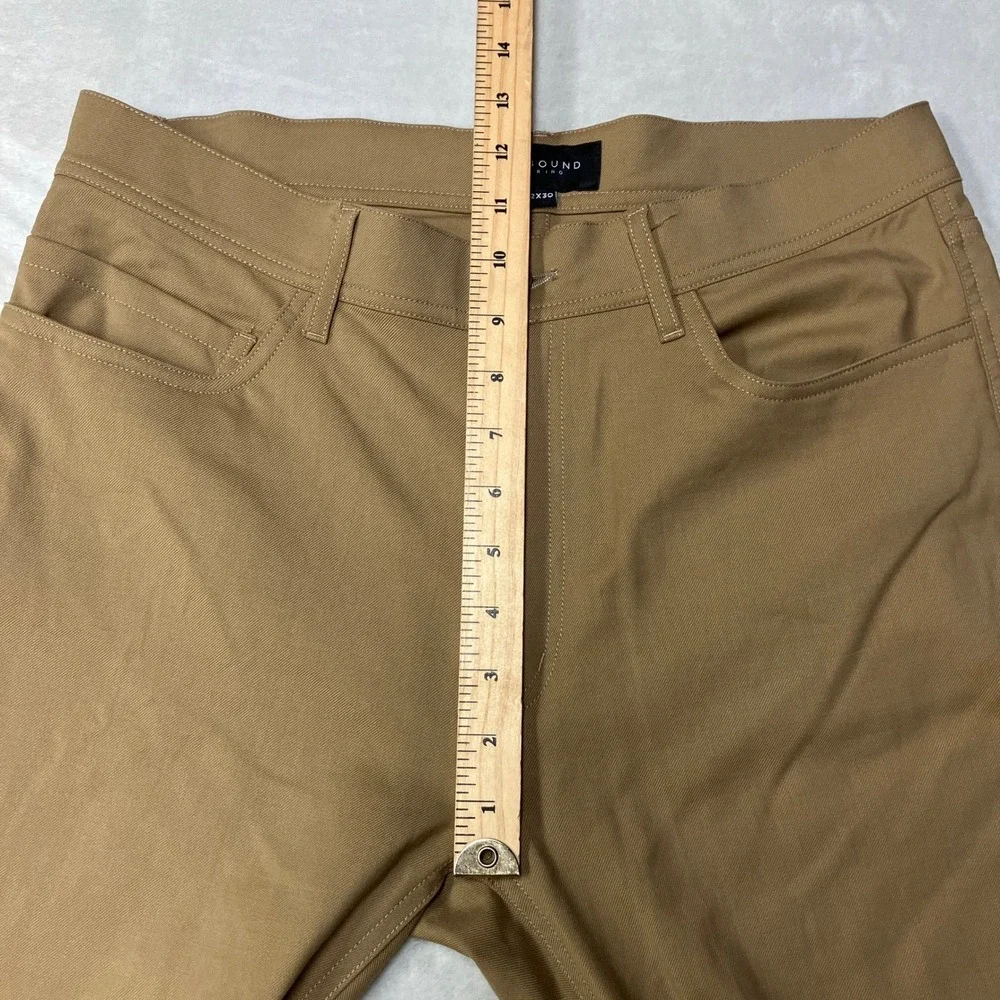 Unbound Merino 5-Pocket Travel Pants Wool Blend Khaki Tan Canada Made Men 32x32